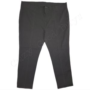 Azur Collection Plus Size Skinny Legging Pants, Black, Accent Stitching, Size 4X